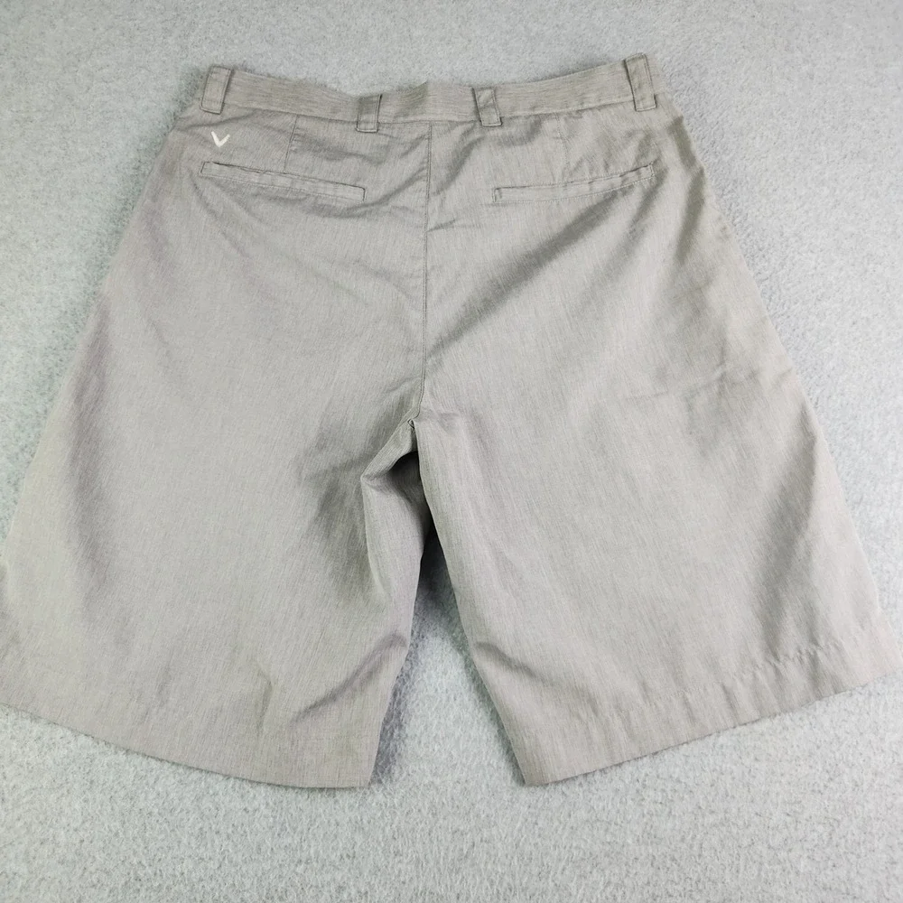 Callaway Shorts Mens 32W Gray Heathered Performance‎ Stretch Comfort Flat Front